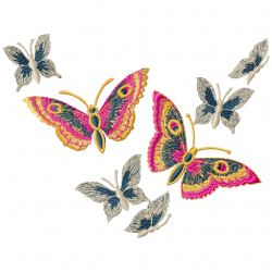 Butterfly Embroidery Design 3